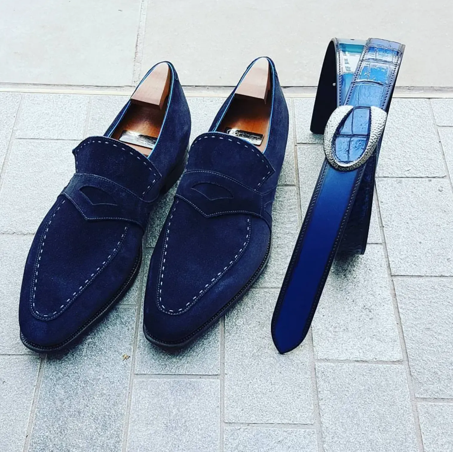 Crafted Business Casual Suede Dress Loafers 