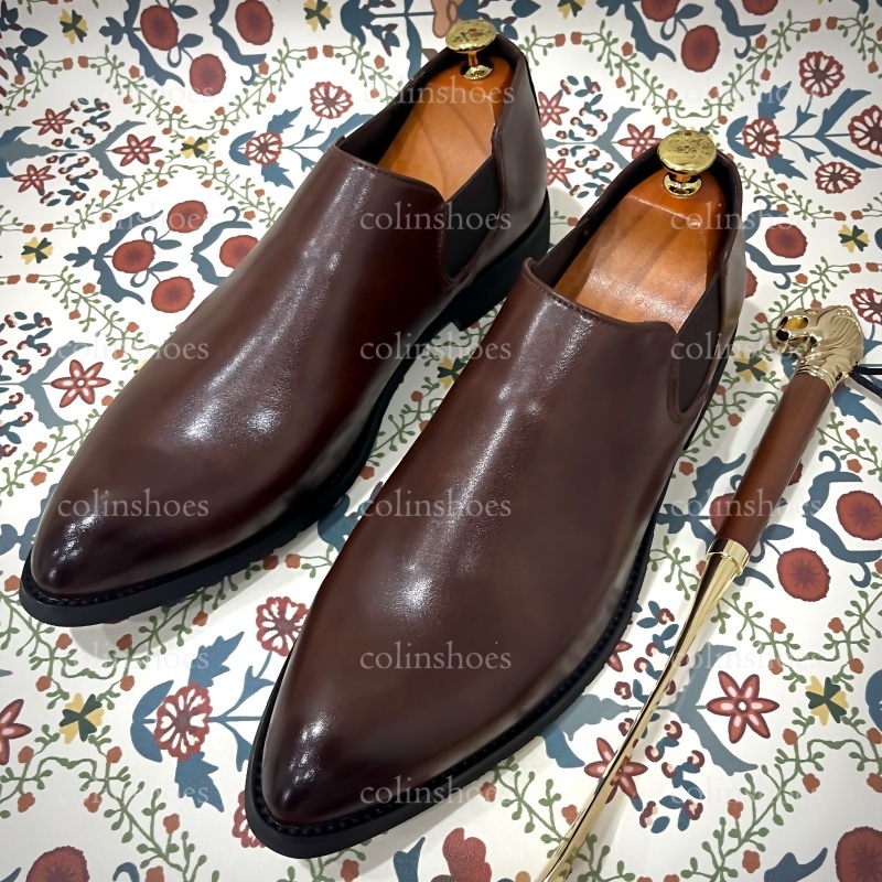 Smart Casual Essentials Higher-Collar Slip-Ons-Colinshoes