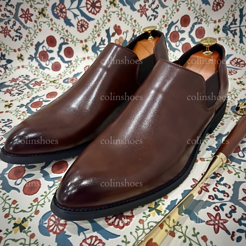 Smart Casual Essentials Higher-Collar Slip-Ons-Colinshoes