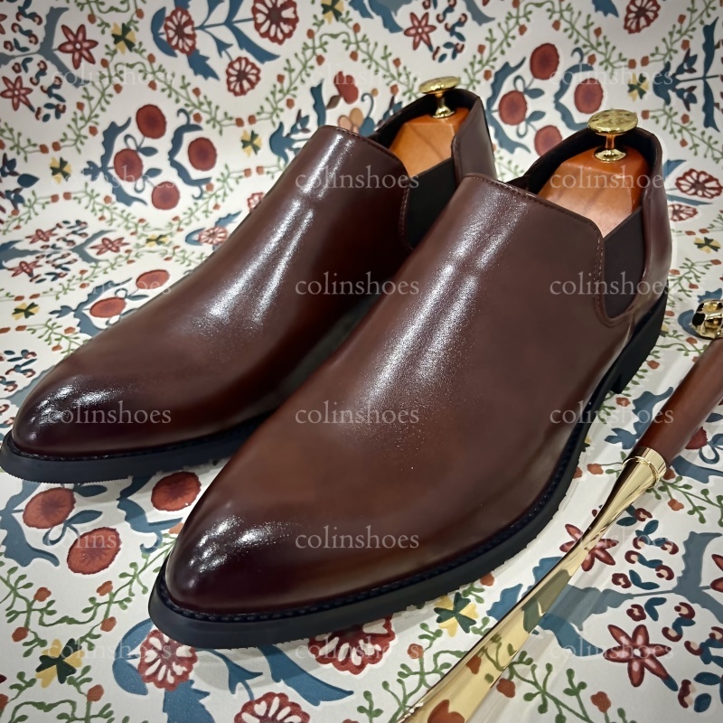 Smart Casual Essentials Higher-Collar Slip-Ons-Colinshoes