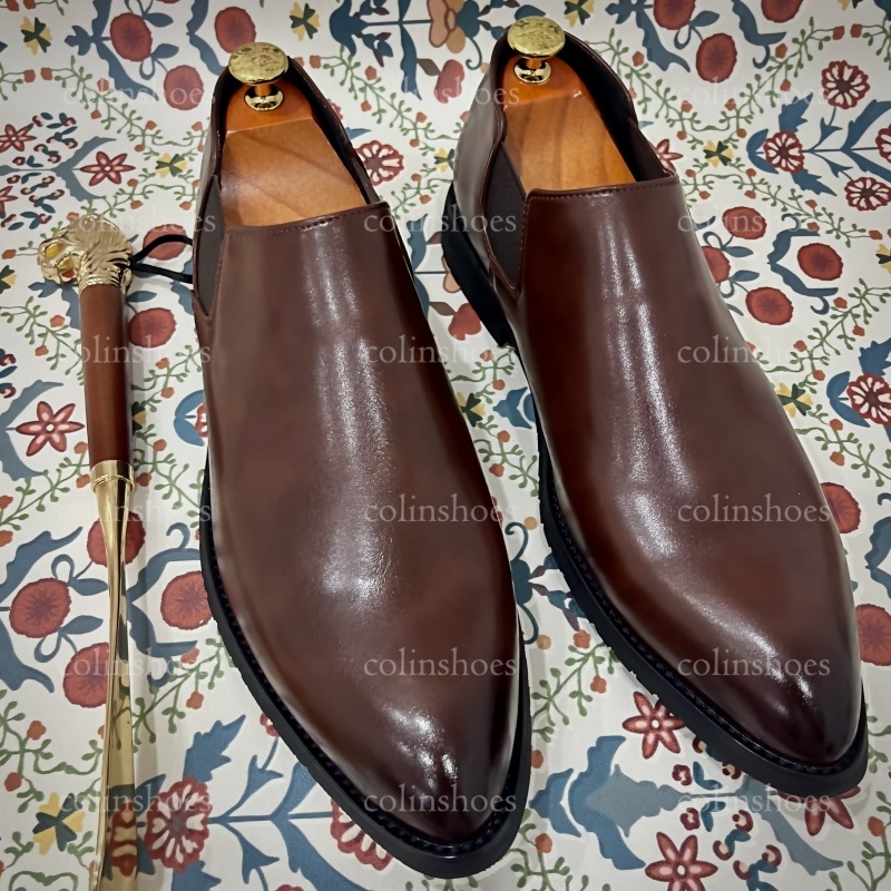 Smart Casual Essentials Higher-Collar Slip-Ons-Colinshoes