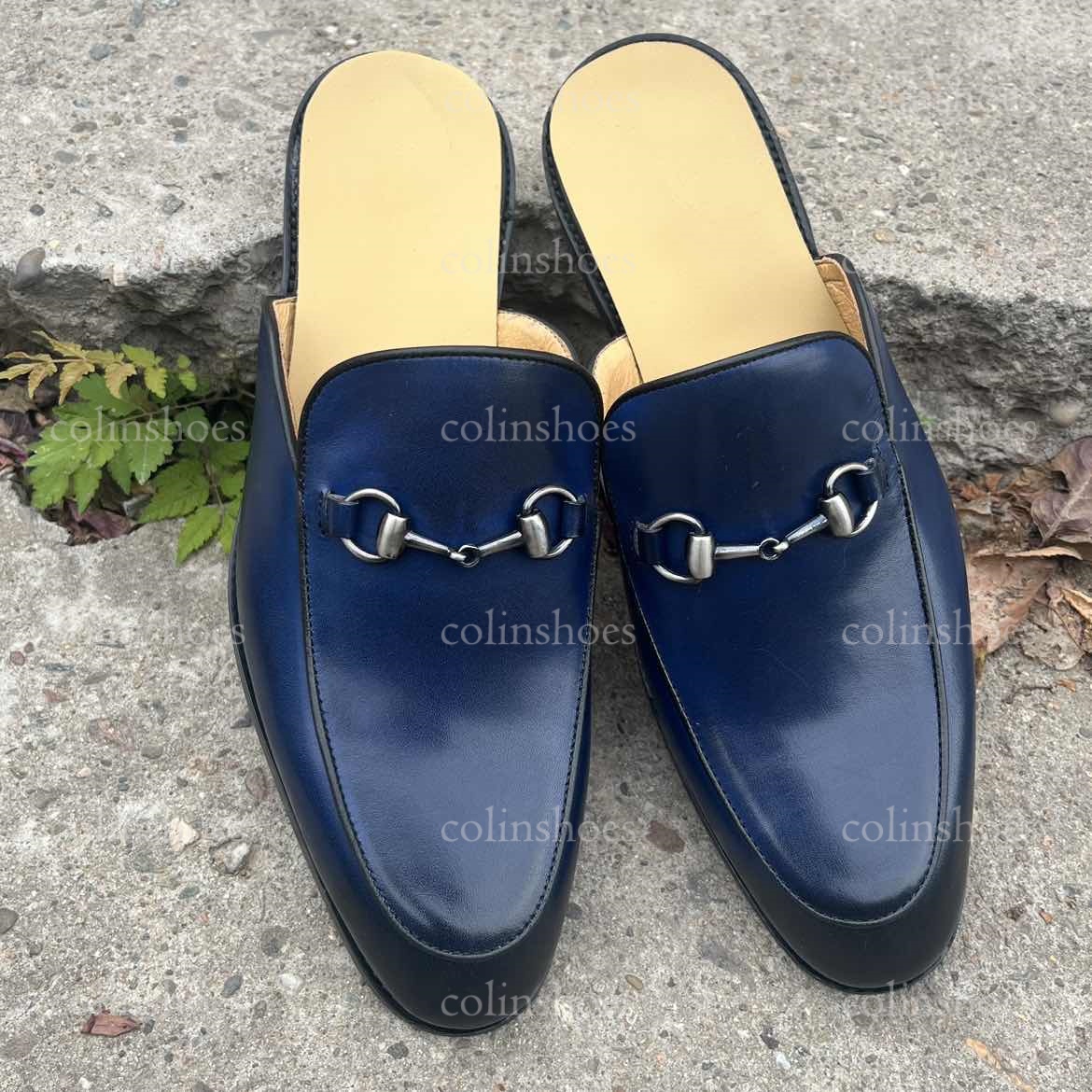 Italian Summer Essential Leather Horsebit Mules -Colinshoes