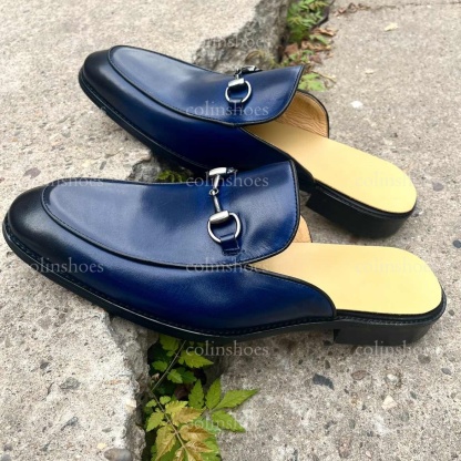 Italian Summer Essential Leather Horsebit Mules -Colinshoes