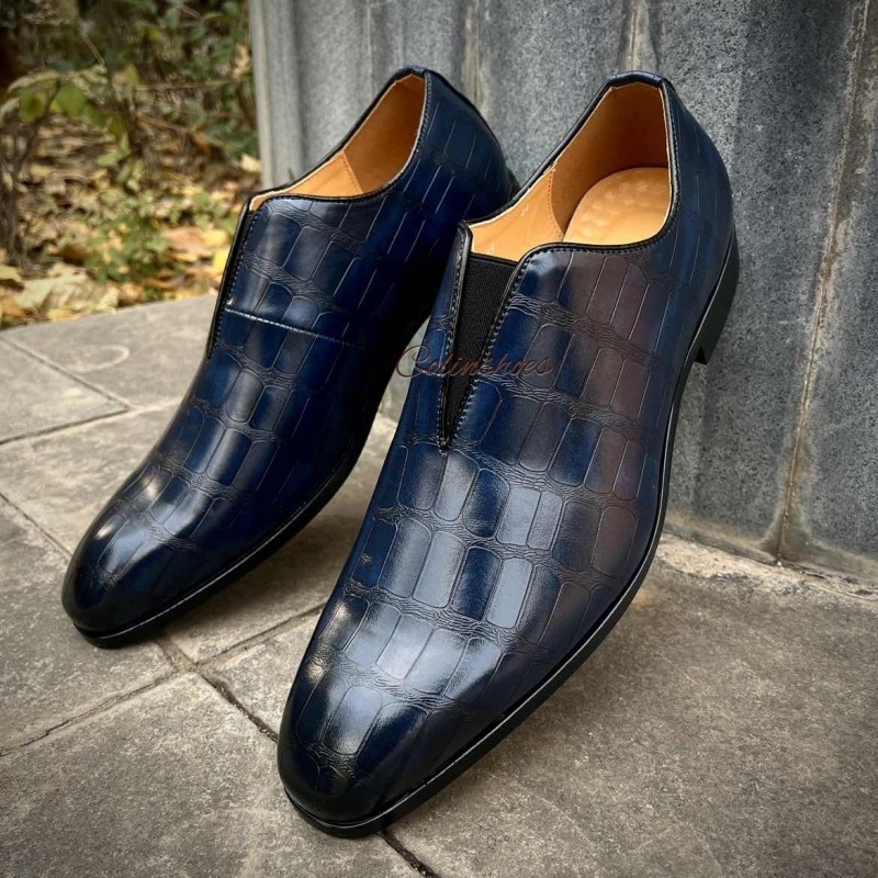 All-Day Ease Geometric Pattern Elastic Slip-Ons-Colinshoes