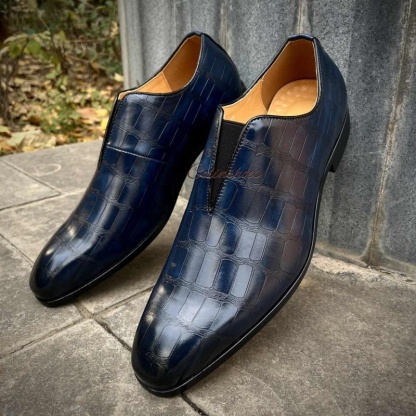 All-Day Ease Geometric Pattern Elastic Slip-Ons-Colinshoes