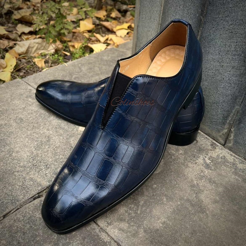 All-Day Ease Geometric Pattern Elastic Slip-Ons-Colinshoes