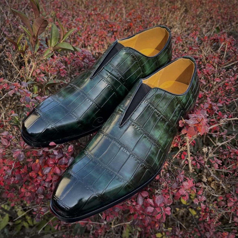 All-Day Ease Geometric Pattern Elastic Slip-Ons-Colinshoes