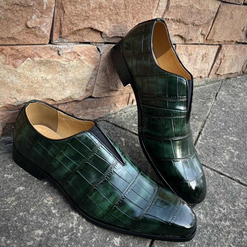 All-Day Ease Geometric Pattern Elastic Slip-Ons-Colinshoes