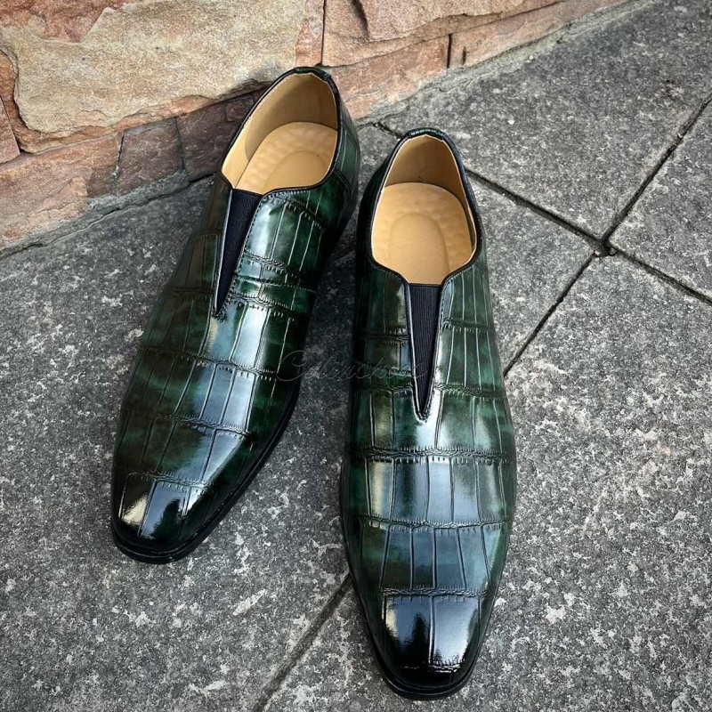 All-Day Ease Geometric Pattern Elastic Slip-Ons-Colinshoes