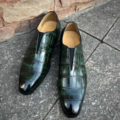 All-Day Ease Geometric Pattern Elastic Slip-Ons-Colinshoes