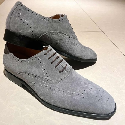 Stylish Suede Brogues for Wedding & Office-Colinshoes