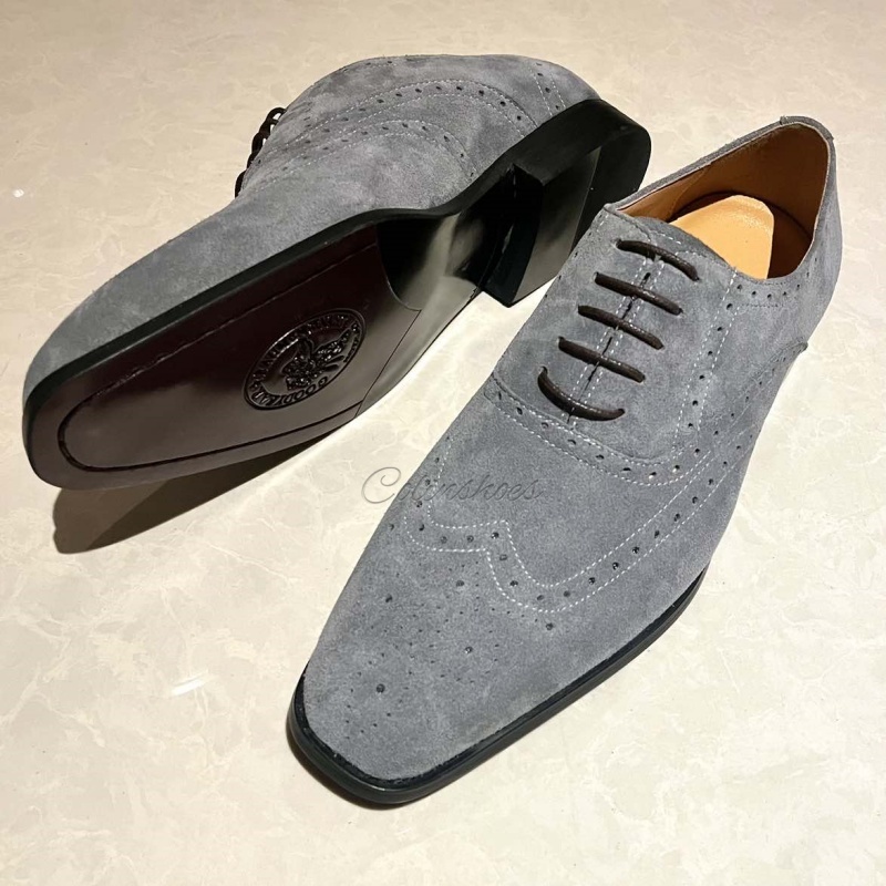 Stylish Suede Brogues for Wedding & Office-Colinshoes