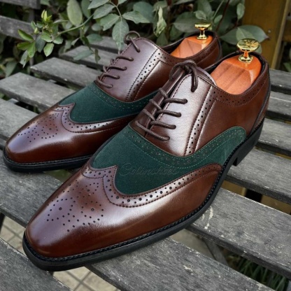 Stylish Leather Brogue Oxford Shoes for Men