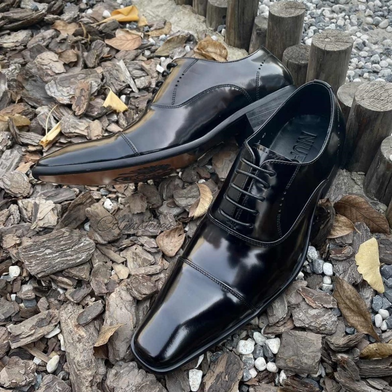 4cm Premium Leather Timeless Oxford Shoes -Colinshoes