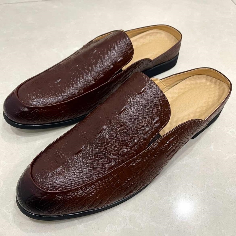 open toe and textured exotic leather detailsColinshoes