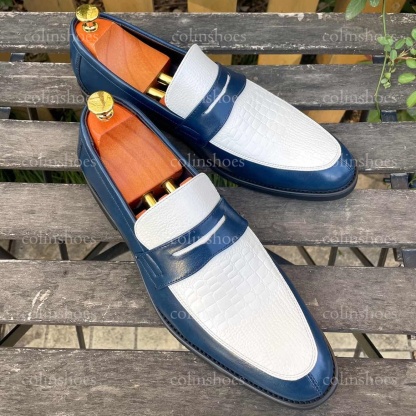 Luxury Exotic Slip-On Patchwork Loafers