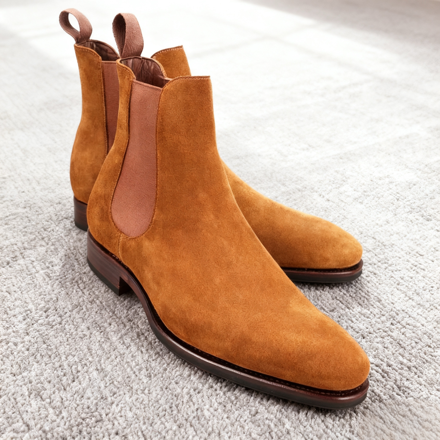 Tactile Warm Handcrafted Suede Chelsea Boots