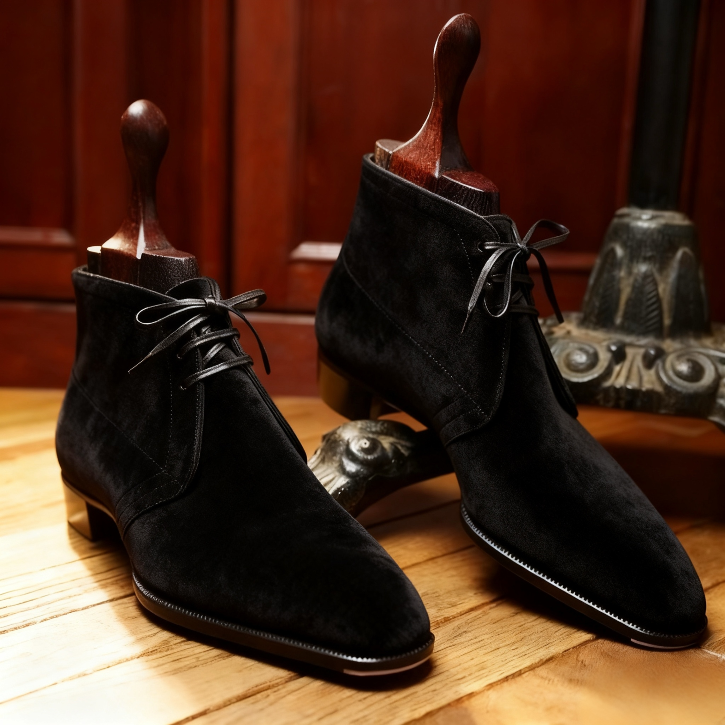 Semi-casual Genuine Suede Leather Dress Boots