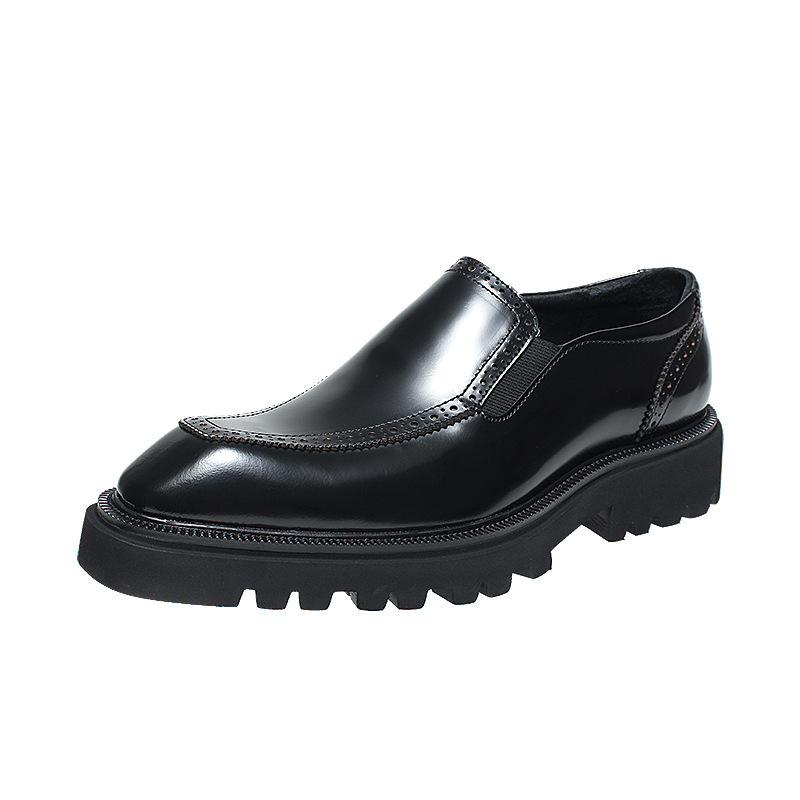 Stylish Men's Casual Leather Slip-On Shoes