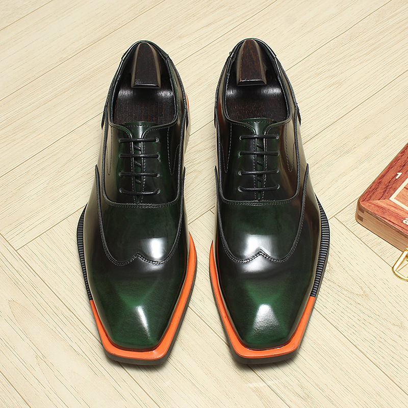 Gradient Leather Oxford Shoes Office to Evening-Colinshoes