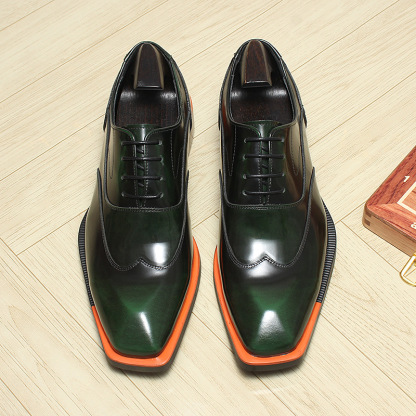 Gradient Leather Oxford Shoes Office to Evening-Colinshoes