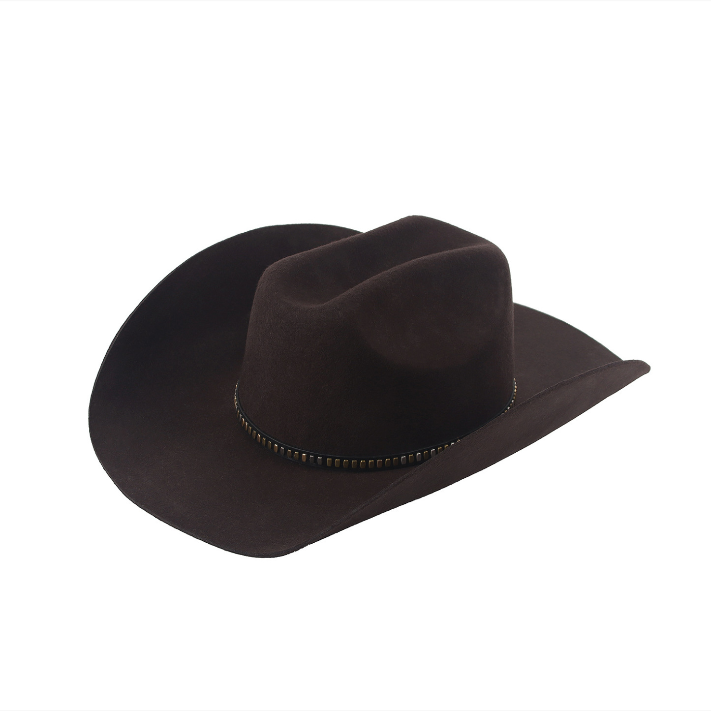 Refined Vintage Felt Hat with Western Silhouette