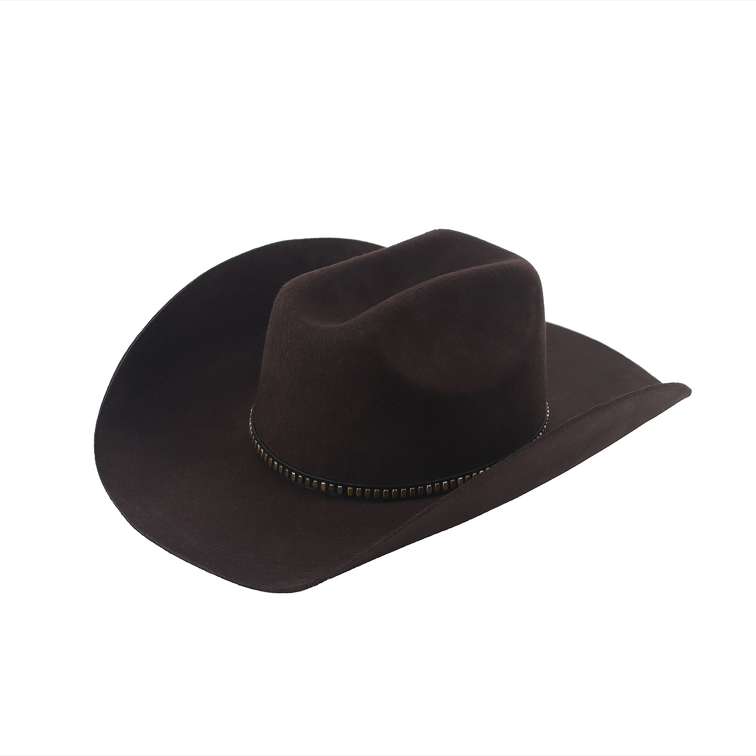 Refined Vintage Felt Hat with Western Silhouette