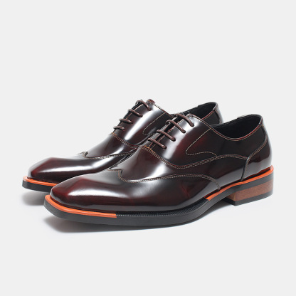 Gradient Leather Oxford Shoes Office to Evening-Colinshoes