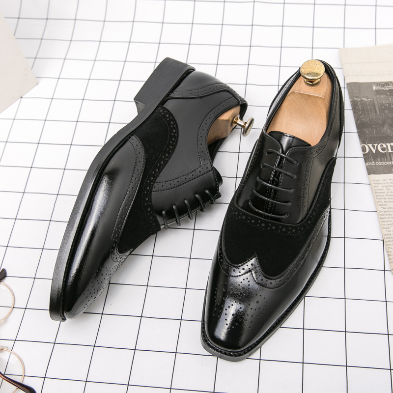 Affordable Wingtip Oxfords Suede Accents-Colinshoes