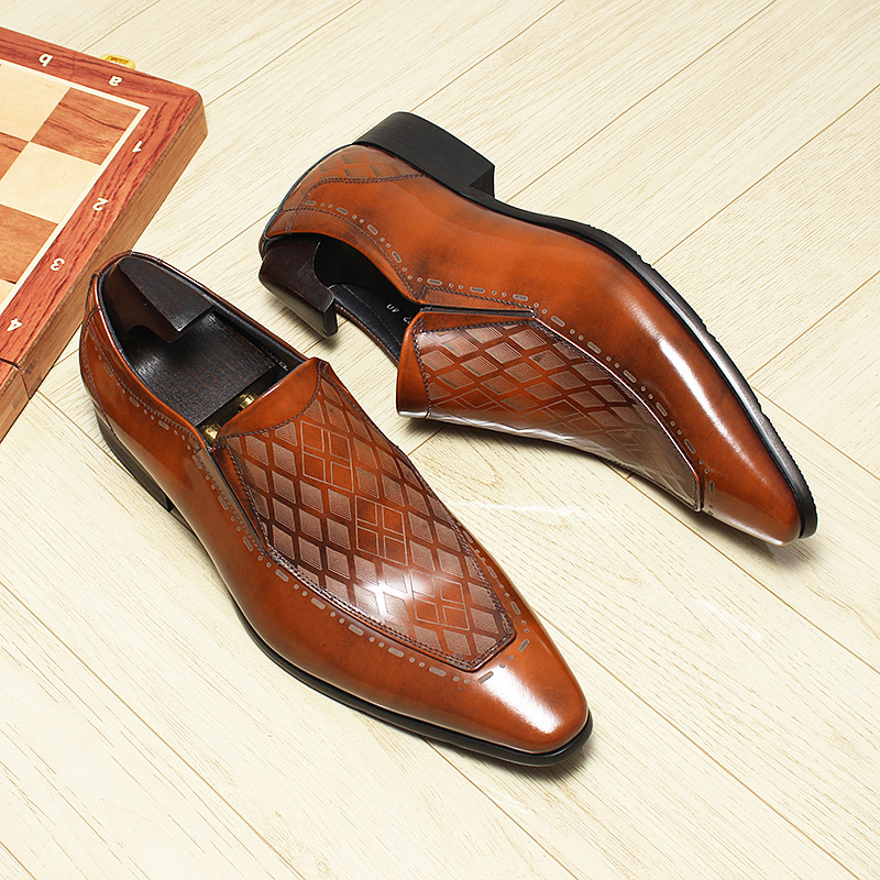 Luxury Diamond Quilted Leather Loafers-Colinshoes