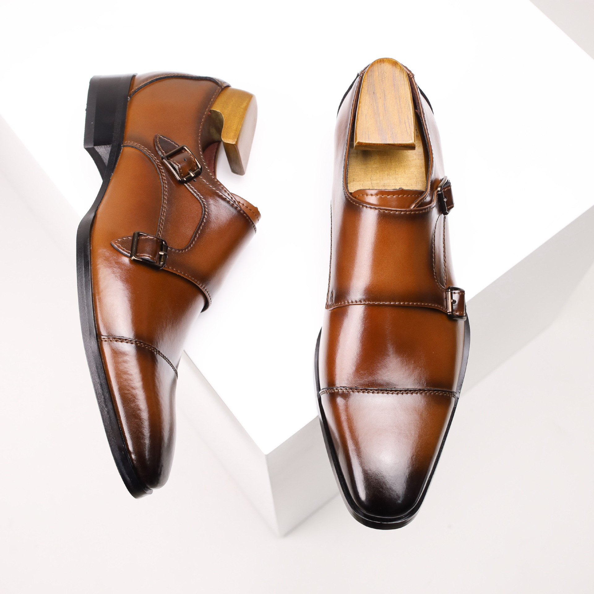 Elegant Men’s Monk Strap Dress Shoes