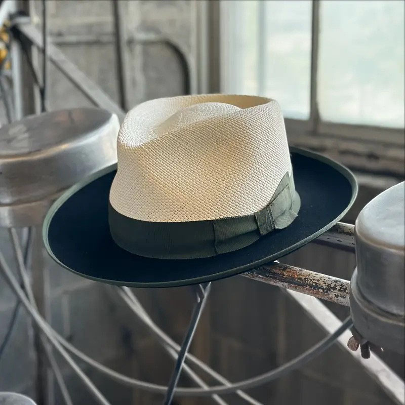 Men’s Classic Western Felt Hat with Turquoise Chain | colinshoes