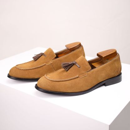 Effortless Wear Suede Tassel Loafers for Men