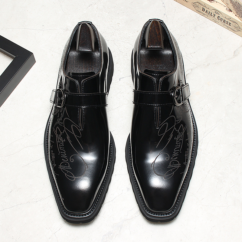 Distinguished Monk Strap Leather Oxfords Shoes