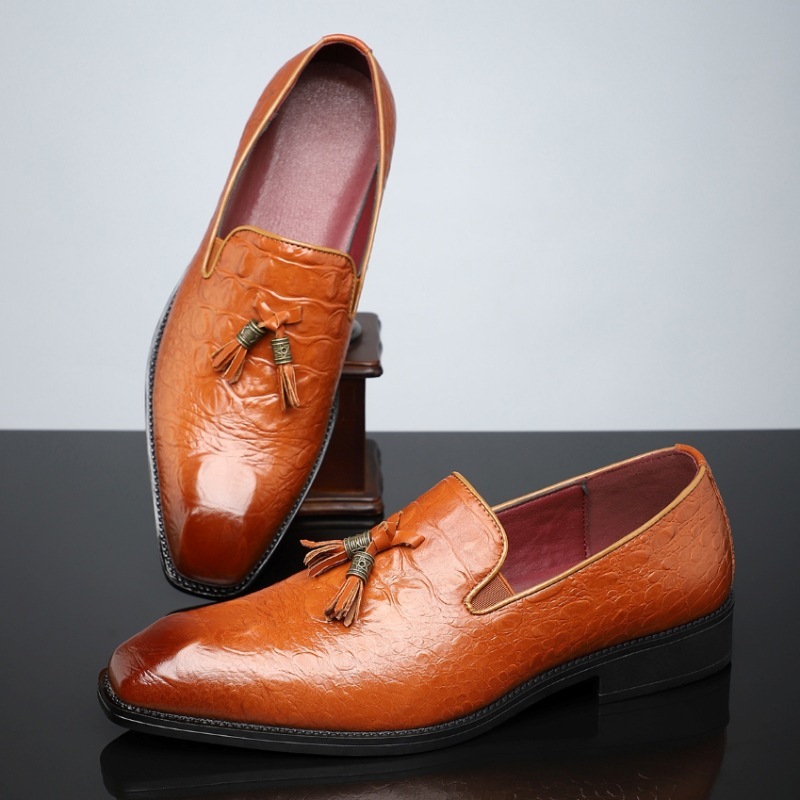 Fashion Leather Tassel Loafers Dress Shoes