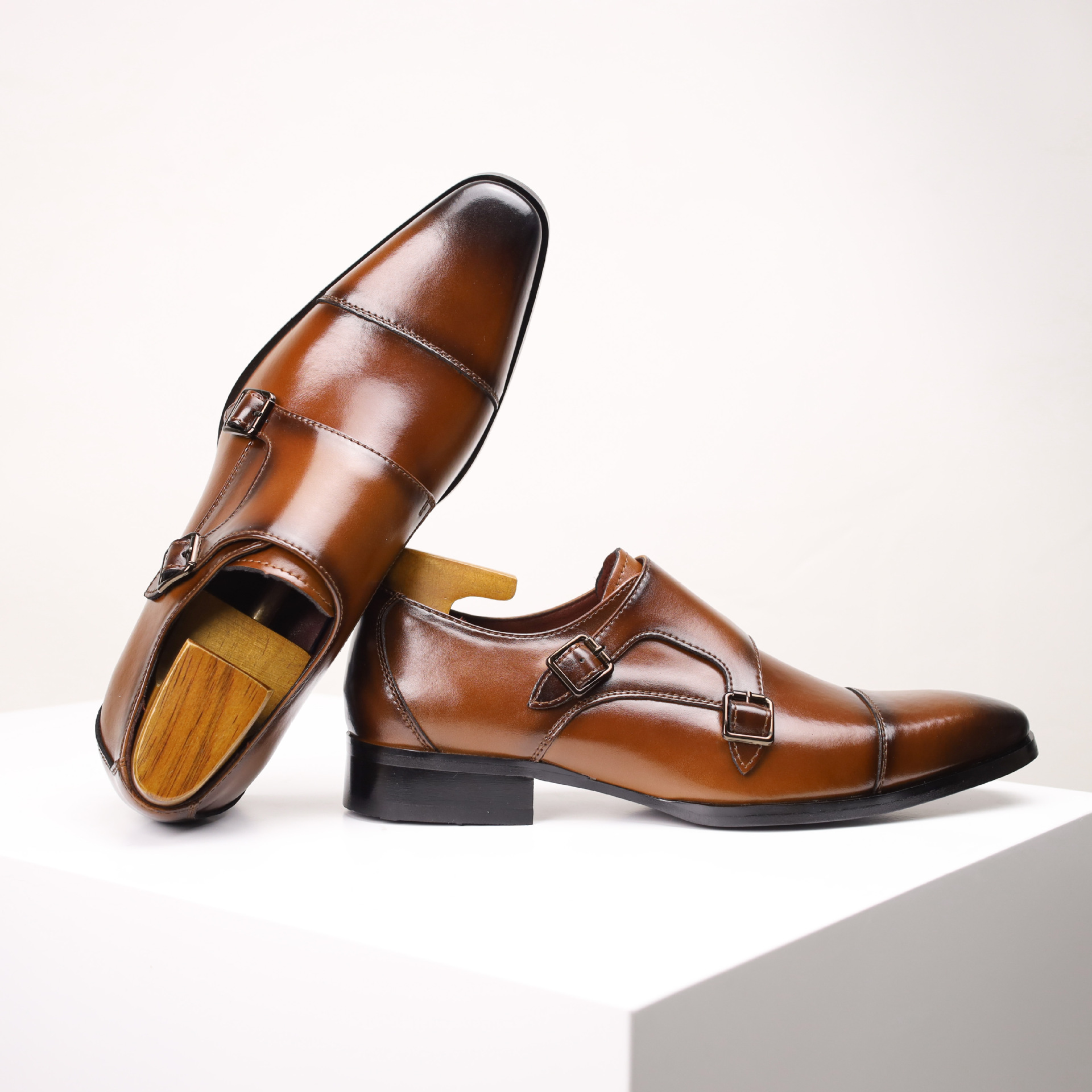 Elegant Men’s Monk Strap Dress Shoes