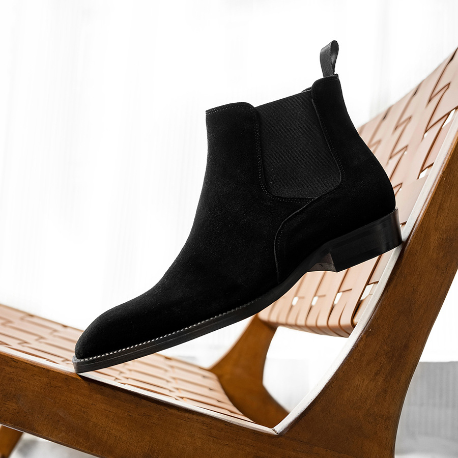 Minimalist Suede Chelsea Boots Business Casual-Colinshoes