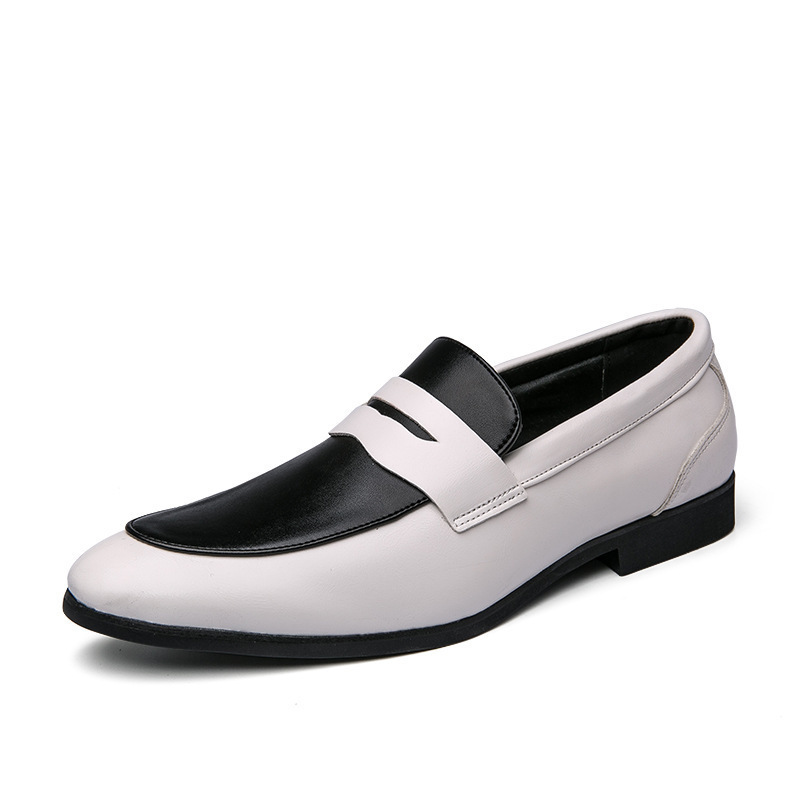 Office-Ready Two-Tone Penny Loafers-Colinshoes