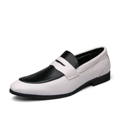 Office-Ready Two-Tone Penny Loafers-Colinshoes