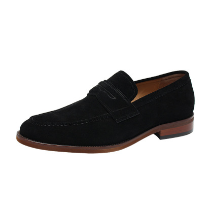 Smart Leisure Ultra-Comfort Moc Toe Suede Penny Loafers-Colinshoes
