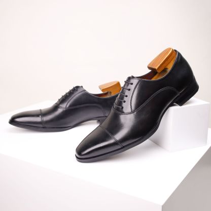 Classic Cap Toe Oxford Formal Dress Shoes 