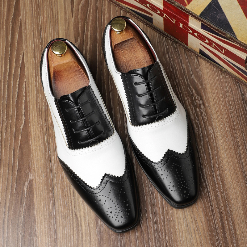 Top view showcasing laces and color contrast-Colinshoes