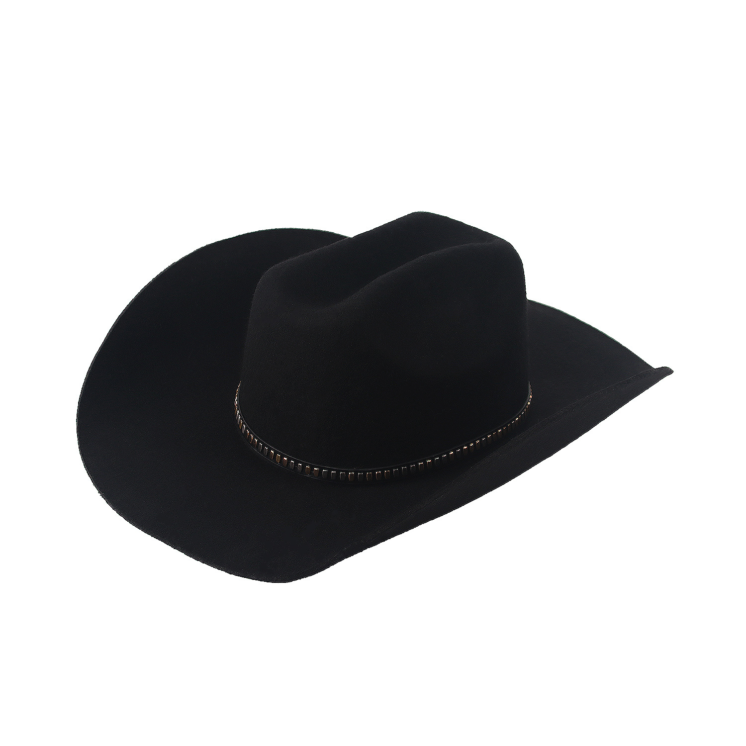 Refined Vintage Felt Hat with Western Silhouette