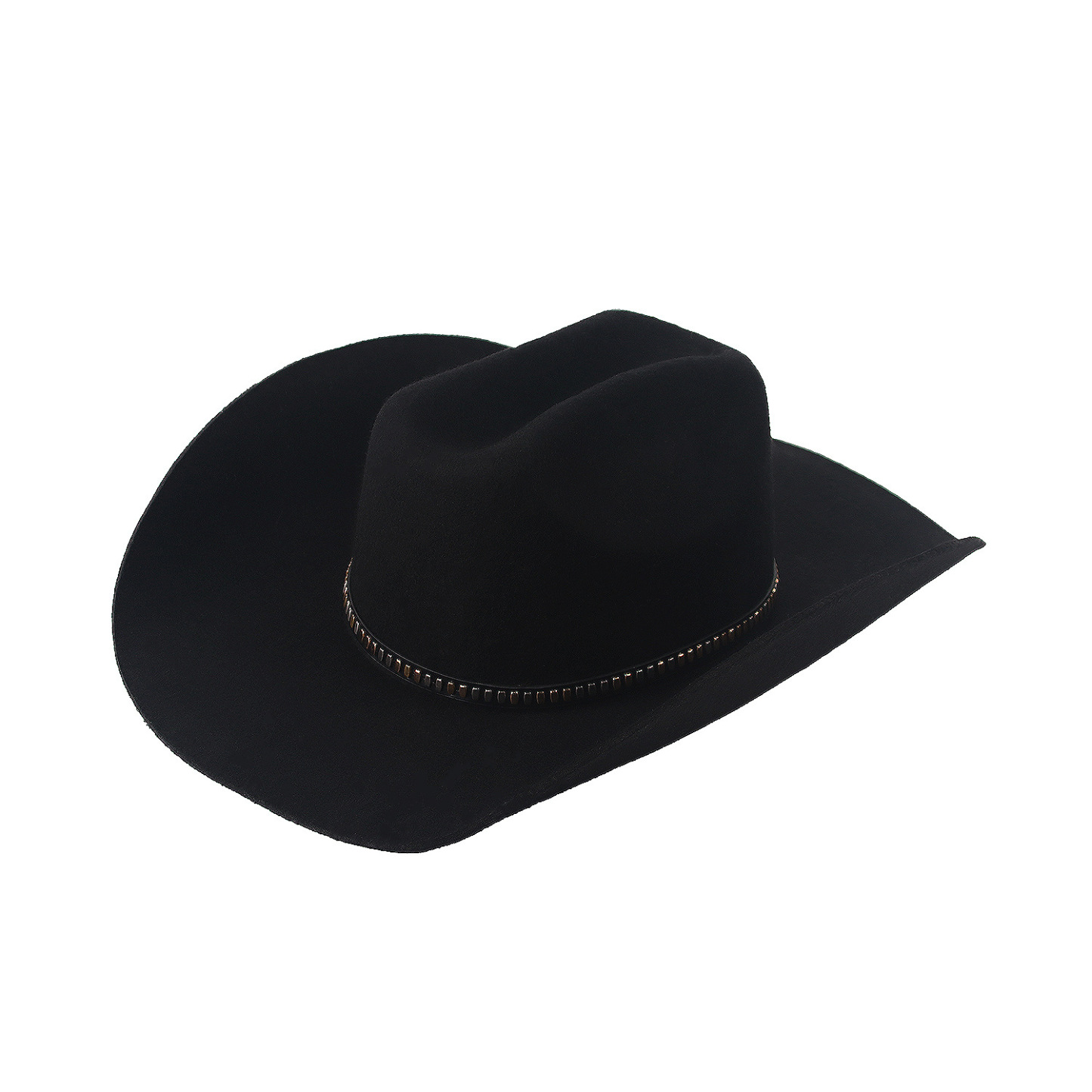 Refined Vintage Felt Hat with Western Silhouette