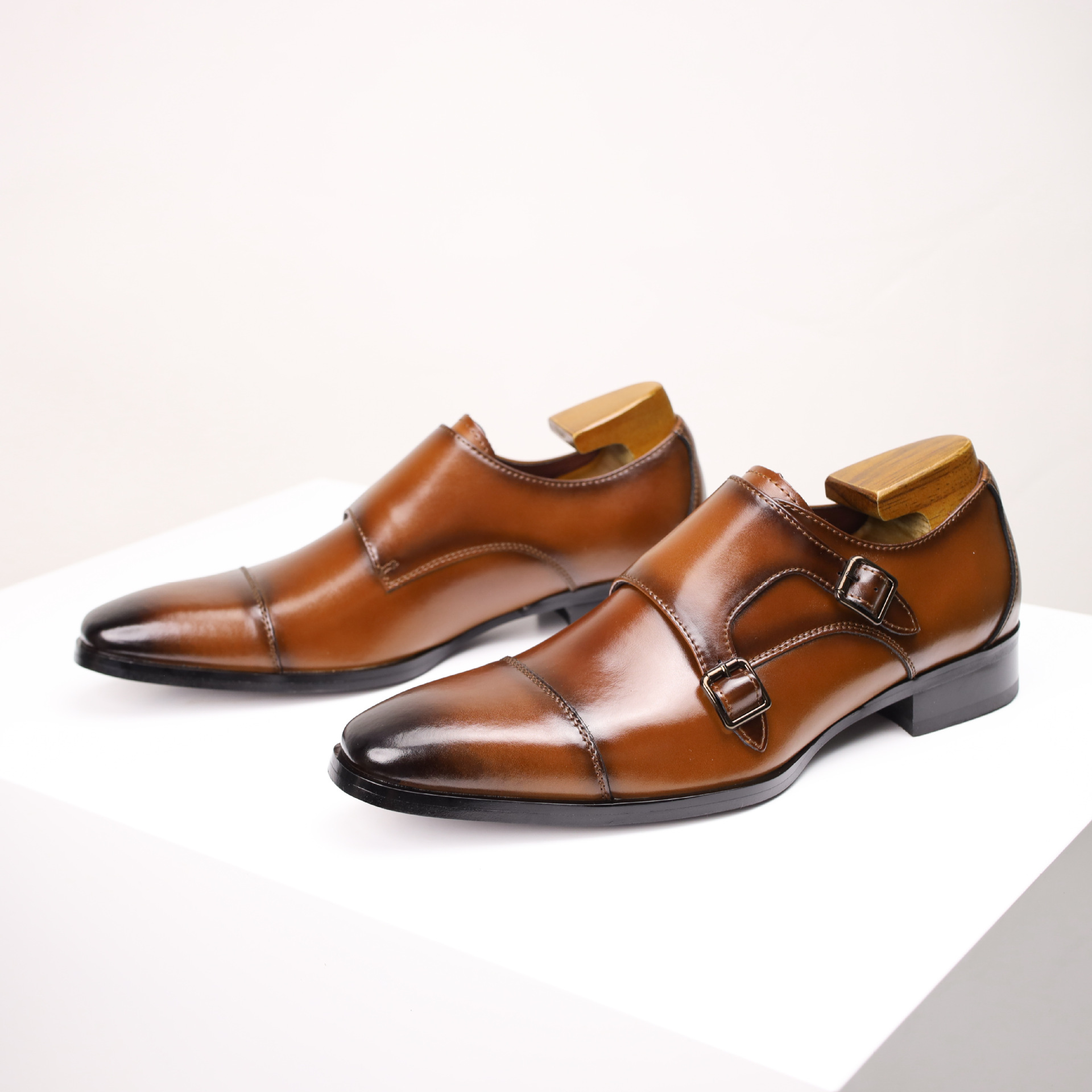 Elegant Men’s Monk Strap Dress Shoes