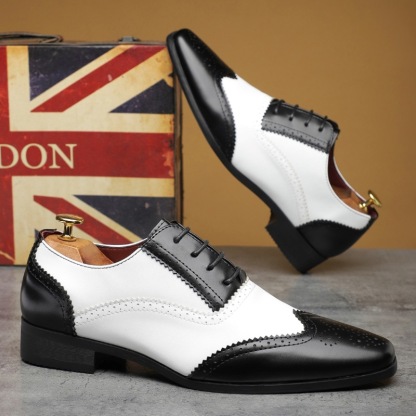 Classic Spectator Two Tone Wingtip Oxford Shoes-Colinshoes