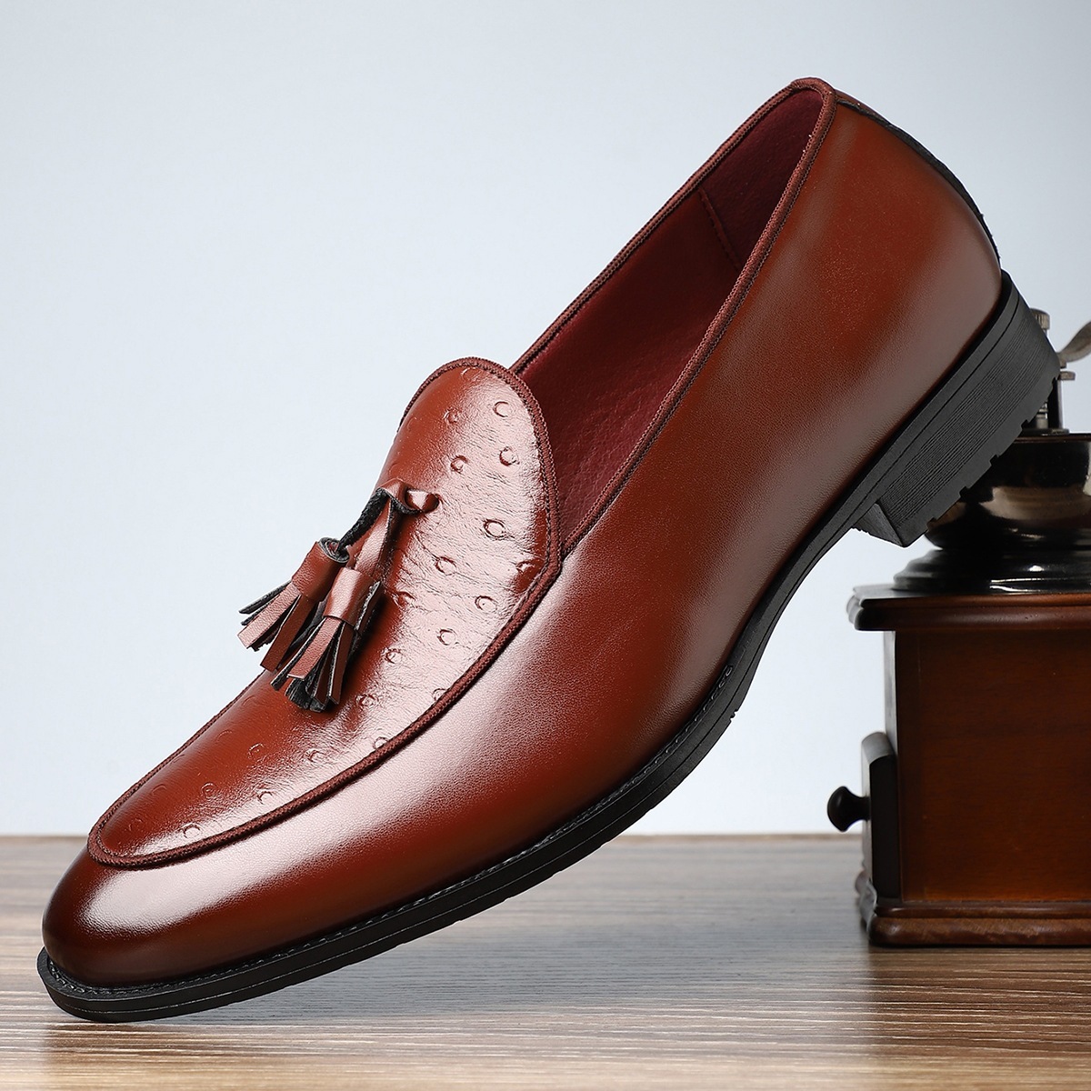Classic Gentleman Style Vintage Tassel Loafers 