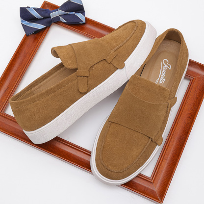 Relaxed Elegance Suede Casual Loafers for Everyday Comfort