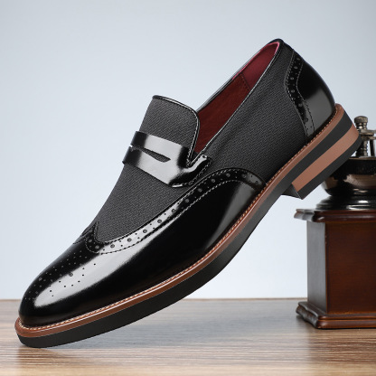 Smart Casual Two-Tone Penny Loafers-Colinshoes