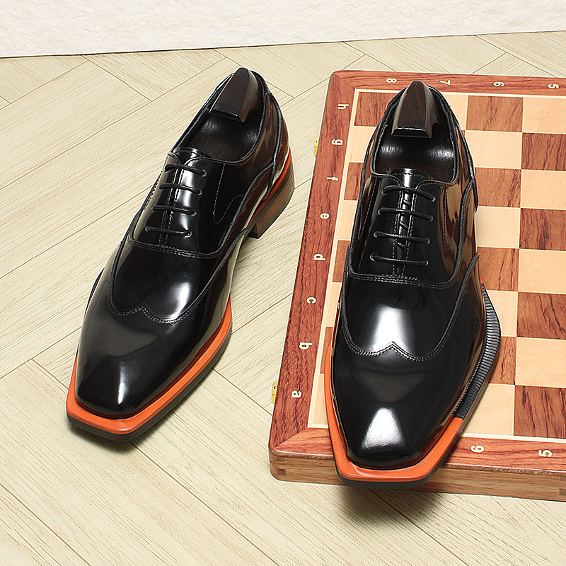 Gradient Leather Oxford Shoes Office to Evening-Colinshoes